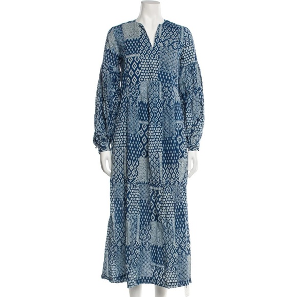 Matta Jade Patchwork Dress in Natural Indigo size XS - Picture 4 of 9